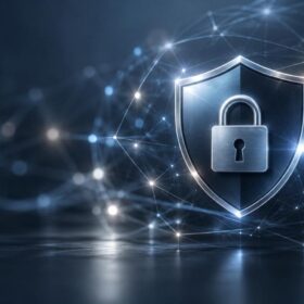 盾と南京錠をかたどったウェブサイトの安全性のイメージ